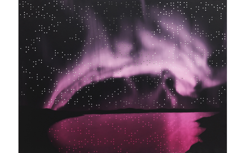 Night Writing (Hero and Leander), 2011. Colored and shaped pulp paper with inkjet assembled with mirror. Made in collaboration with Singapore Tyler Print Institute. Collection of the artist. Courtesy Lehmann Maupin, New York, Hong Kong and Seoul.