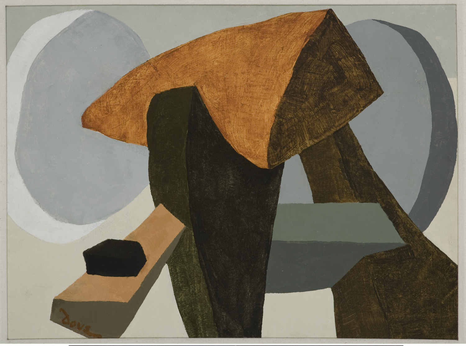 Arthur Garfield Dove, Arrangement in Form II (Composición en forma II), 1944. Oil on canvas. Gift of an anonymous donor.