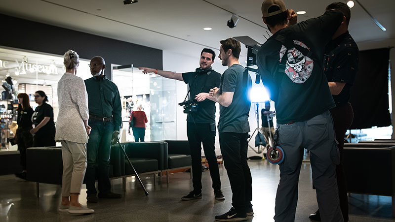 Behind the scenes of Wish You Where There. Courtesy of Miguel Norigenna.