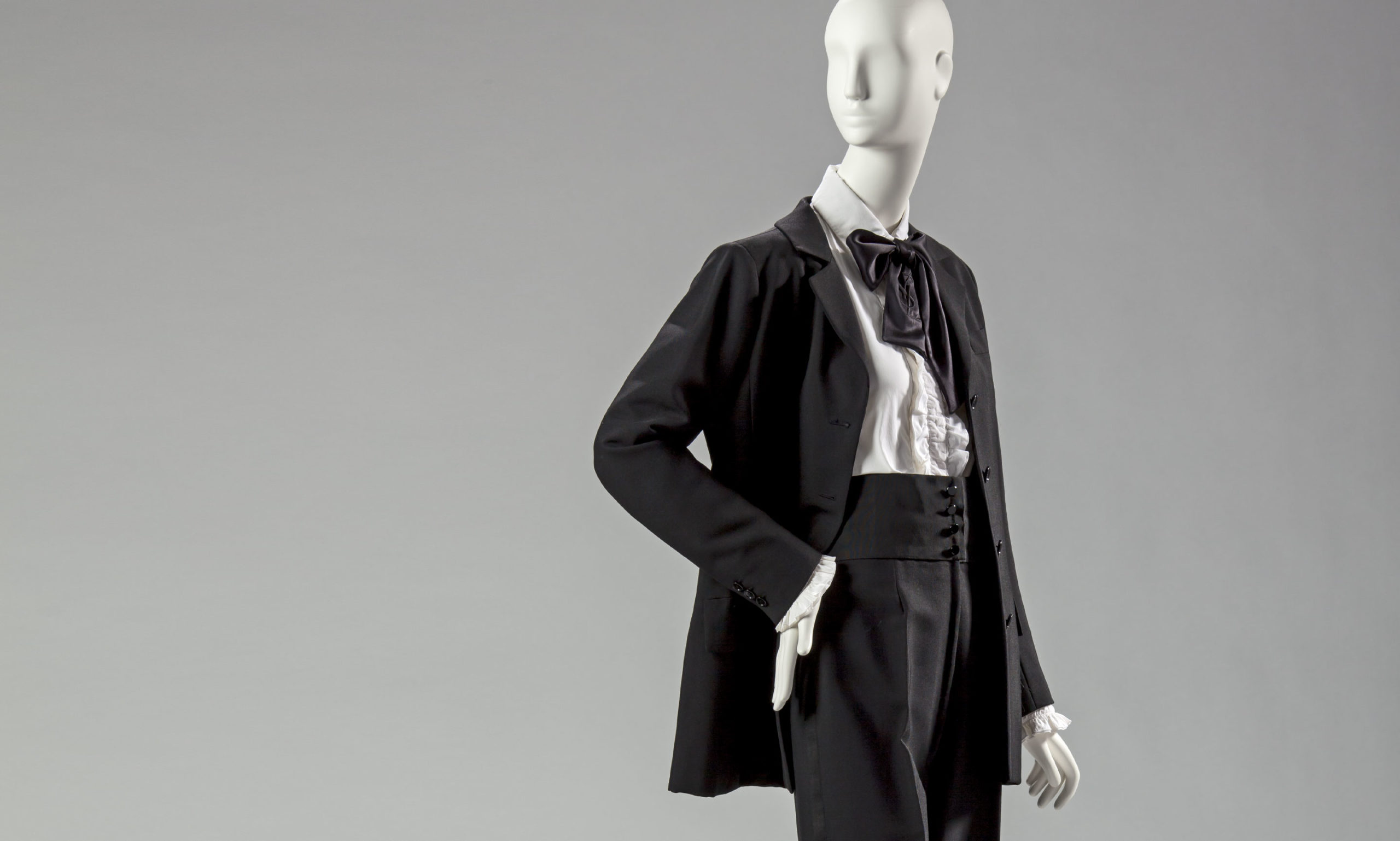 Yves Saint Laurent, Black Wool Tuxedo Jacket, 1967. Wool. Gift of Mrs. David E. K. Bruce.