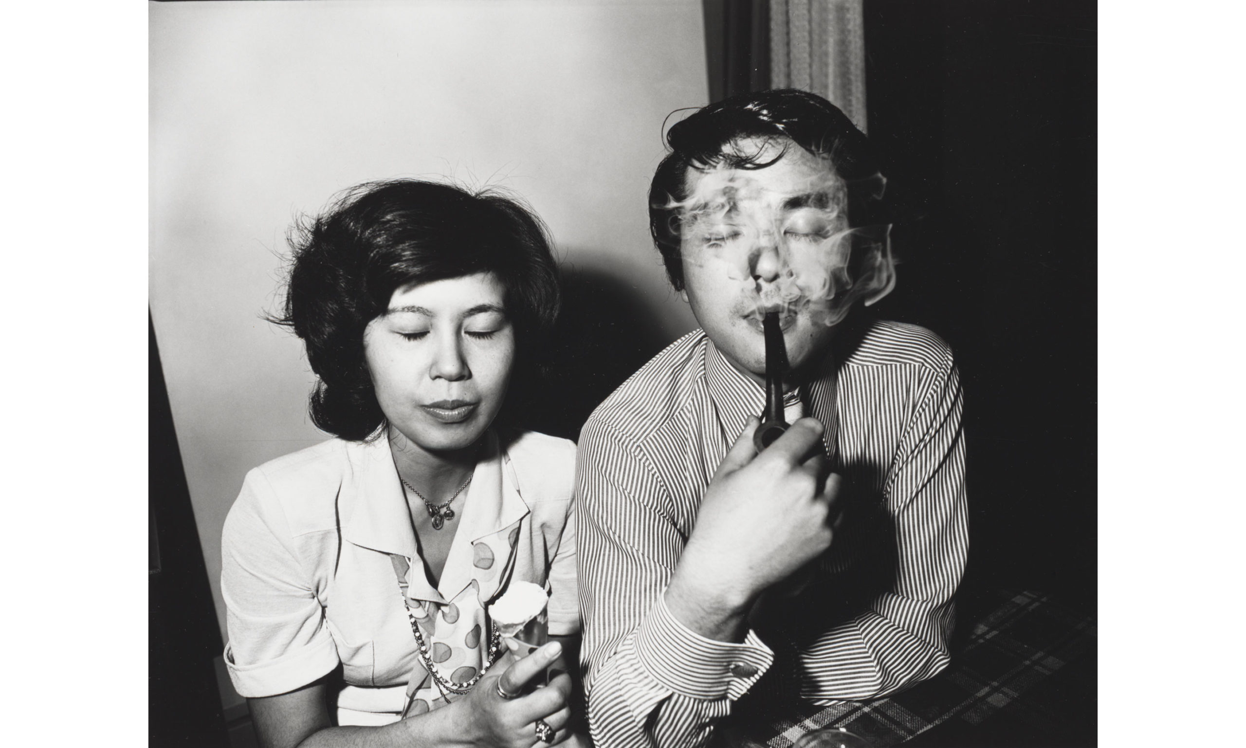 Kikuji Kawada, New Couple Who Closed Their Eyes, Tokyo, 1974. Gelatin silver print. Center for Creative Photography, University of Arizona: Purchase, with matching funds from Hitachi America, Ltd. © Kikuji Kawada.