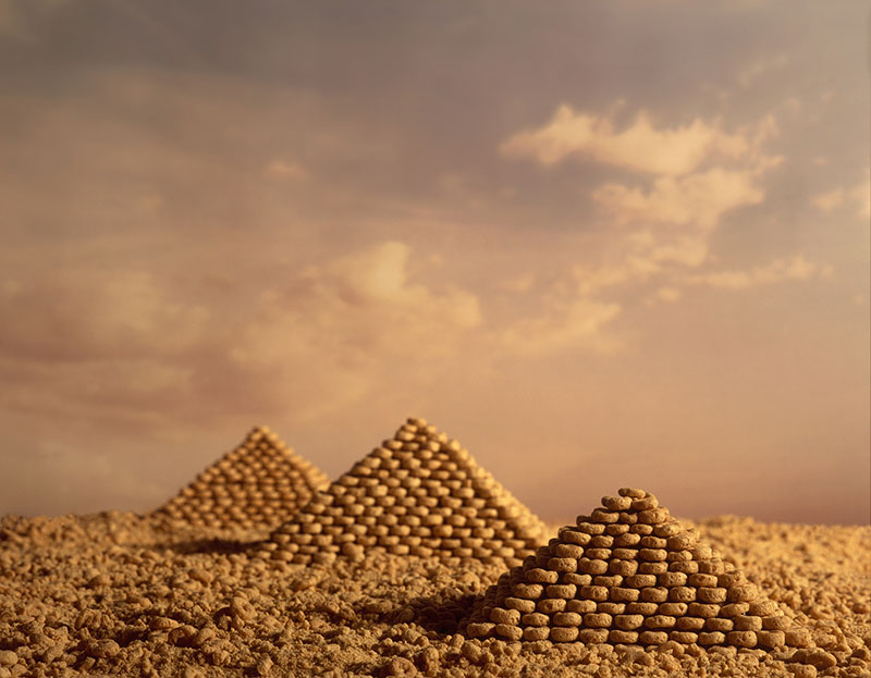 Ernie Button, Cheeramids #3, 2004. Archival pigment prints. Courtesy of the artist.