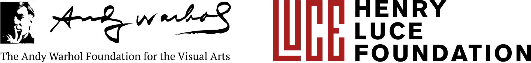 The Andy Warhol Foundation for the Visual Arts logo and Henry Luce Foundation logo